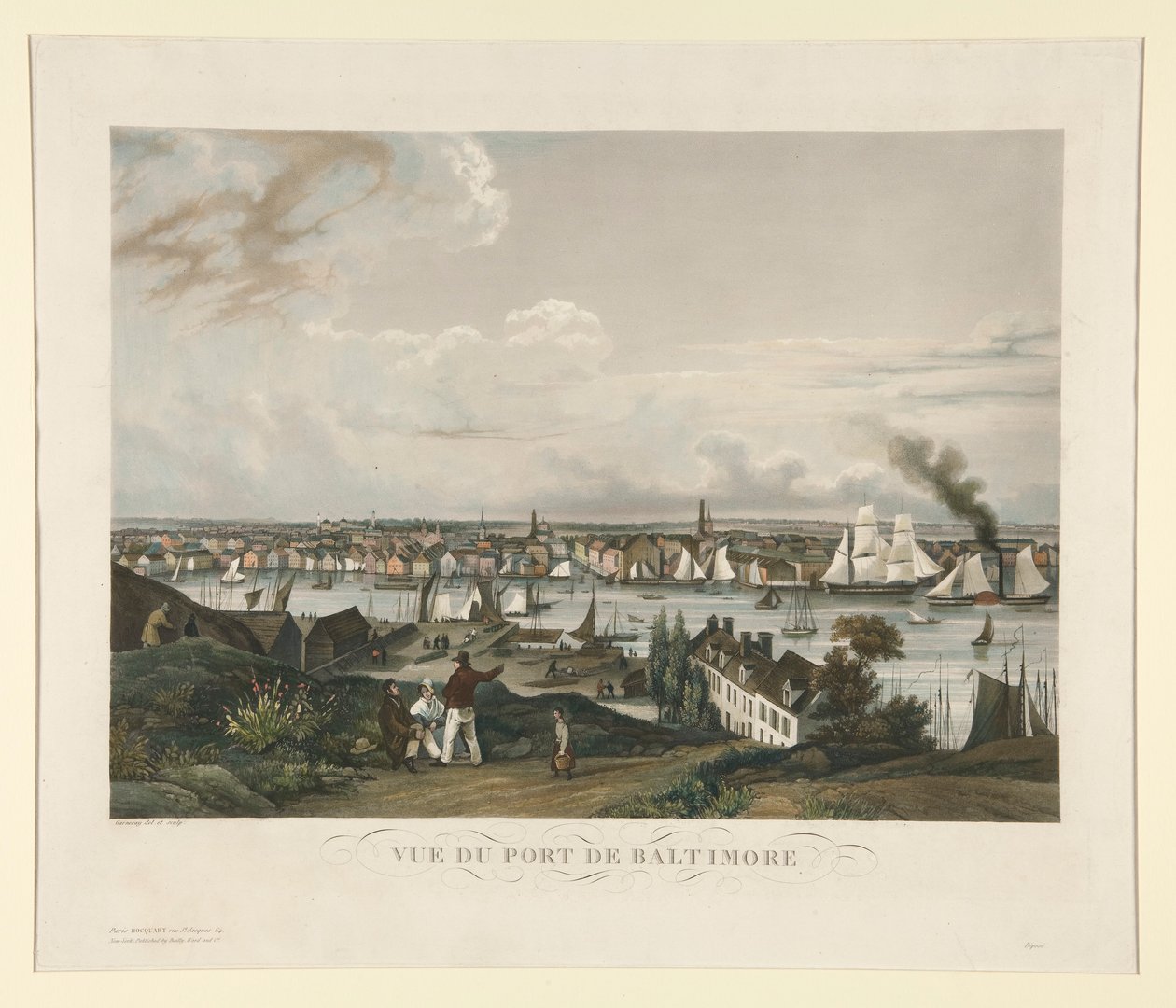 Vue du Port de Baltimore - Ambroise Louis Garneray