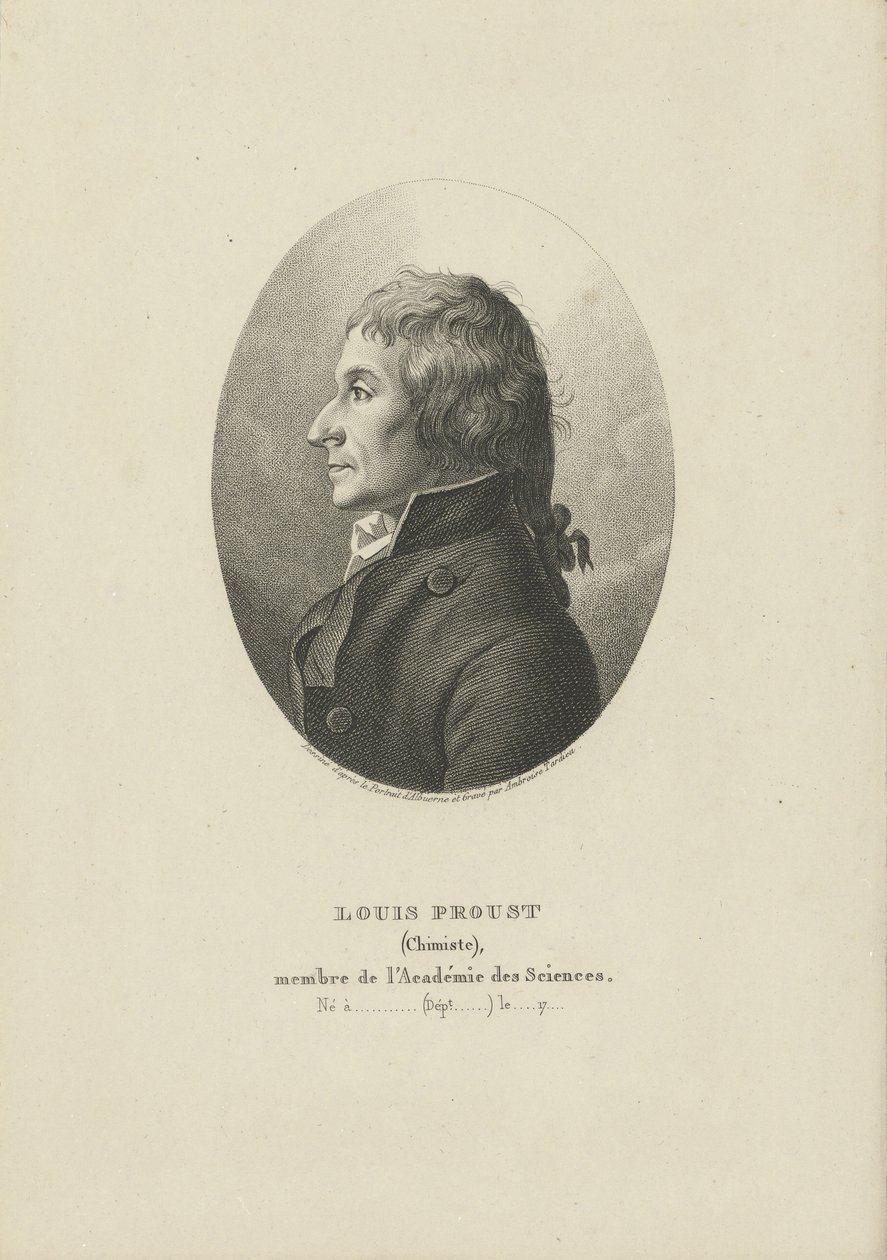 Portrait de Joseph Louis Proust 1754-1826, vers 1800 - Ambroise Tardieu