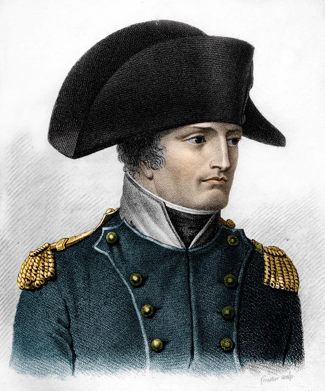 Portrait de Napoléon au moment de la bataille d