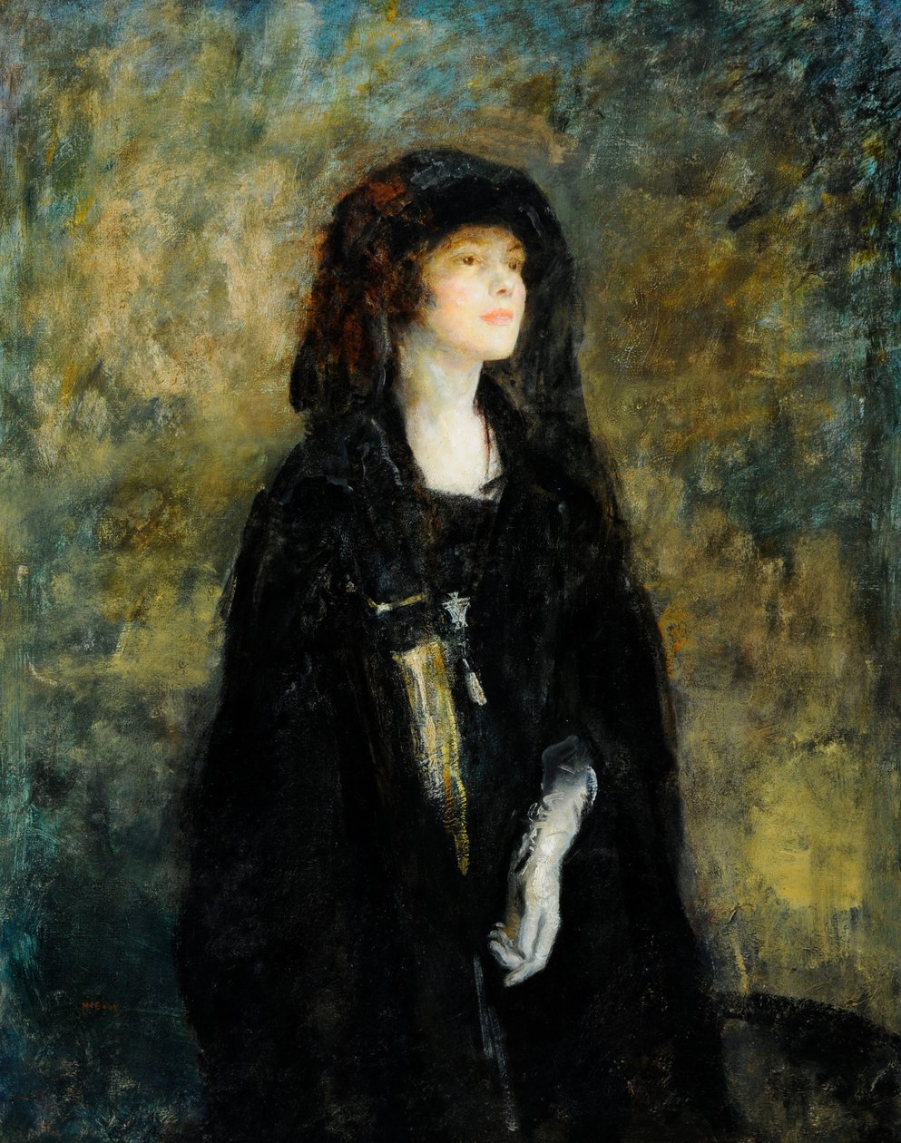 Mme Claude Johnson en noir - Ambrose McEvoy