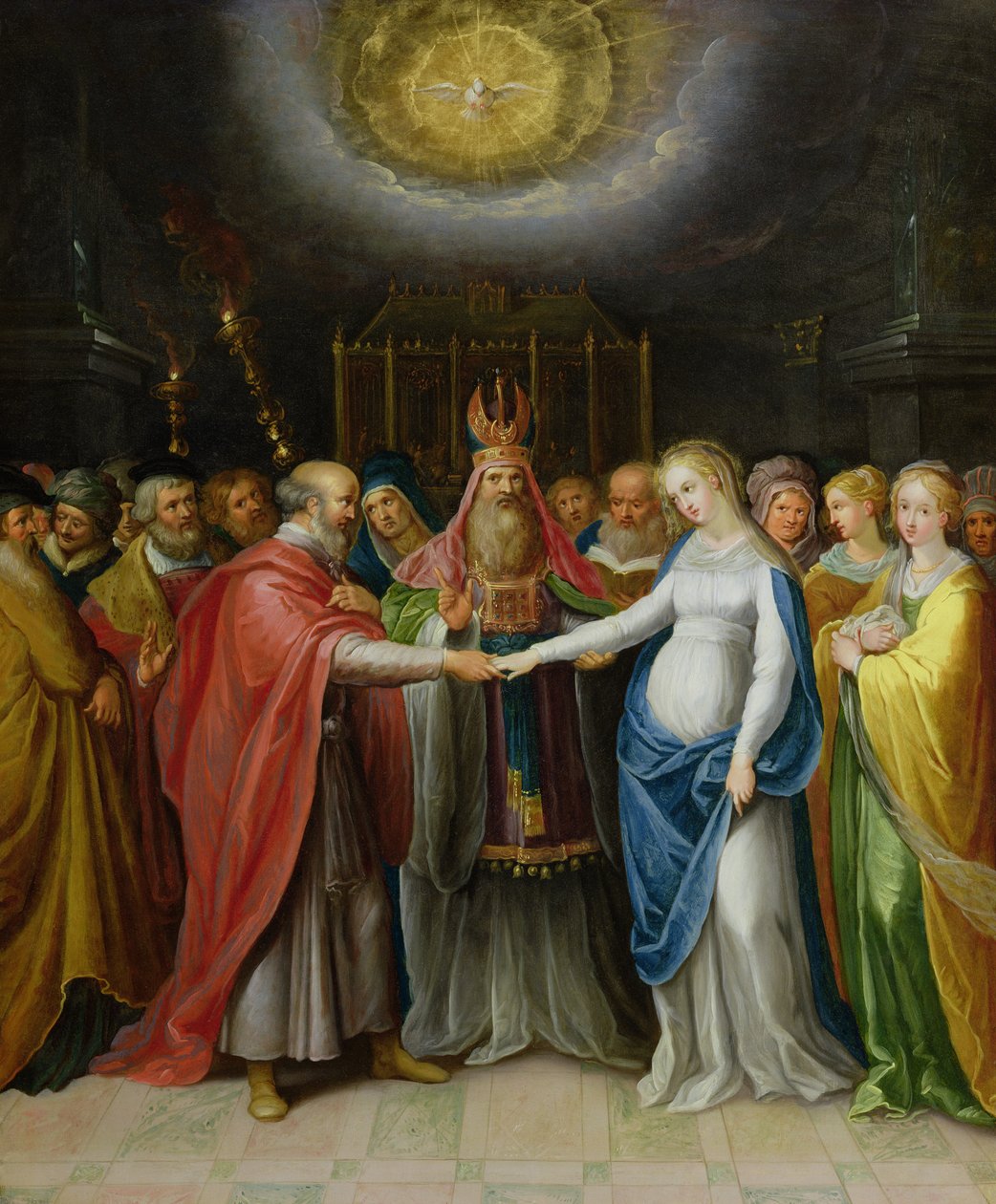 Les fiançailles de la Vierge - Ambrosius II Francken or Franck