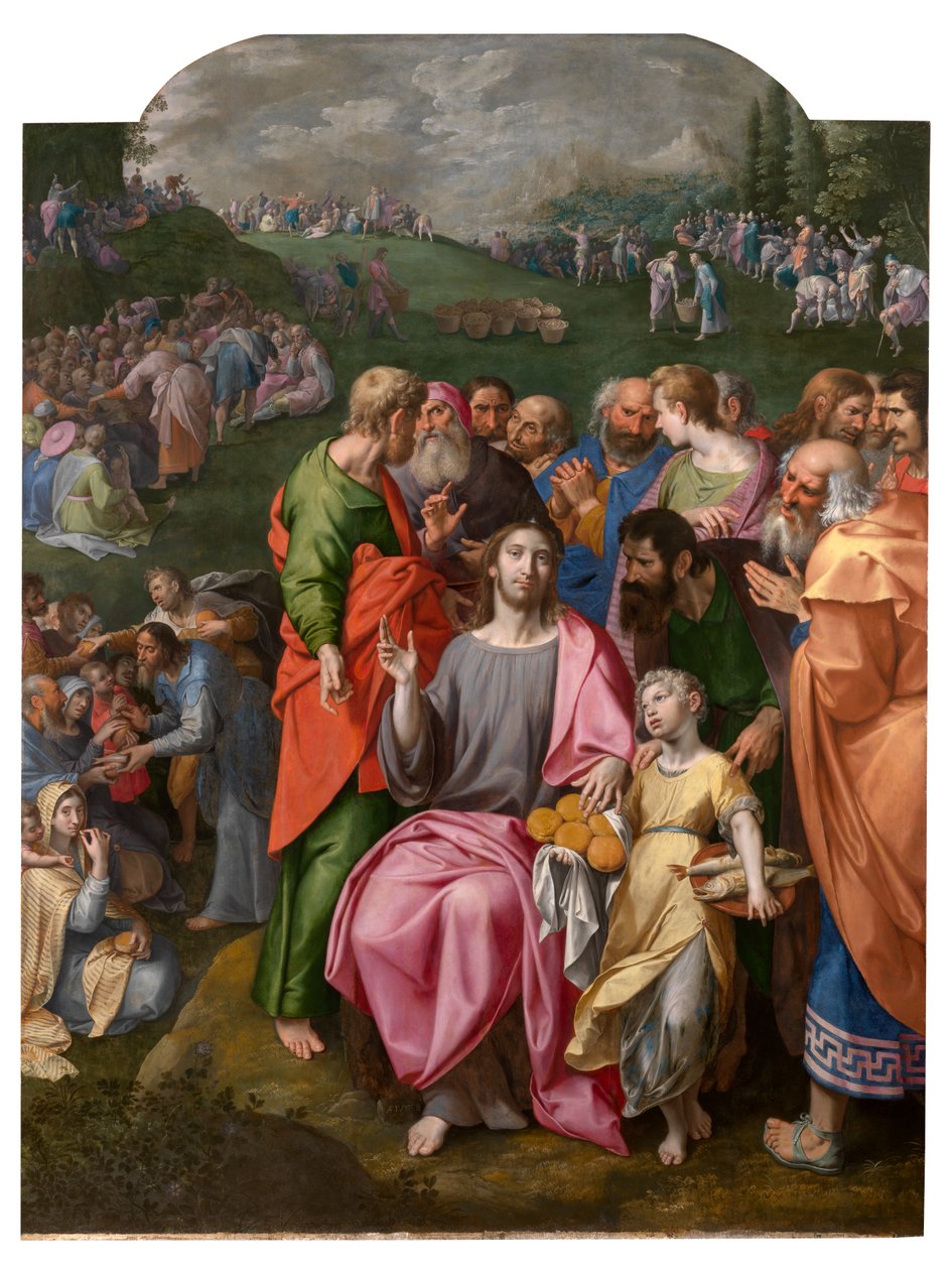 La multiplication des pains et des poissons - Ambrosius the Elder Francken or Franck