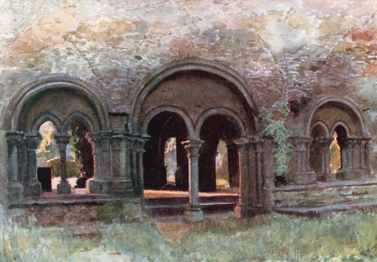 Les ruines des cloîtres de l