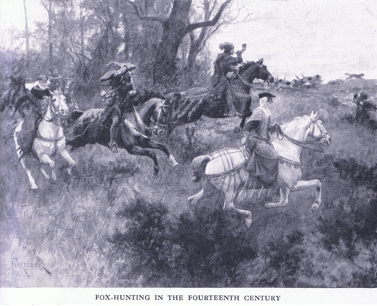 Chasse au renard au XIVe siècle, de l