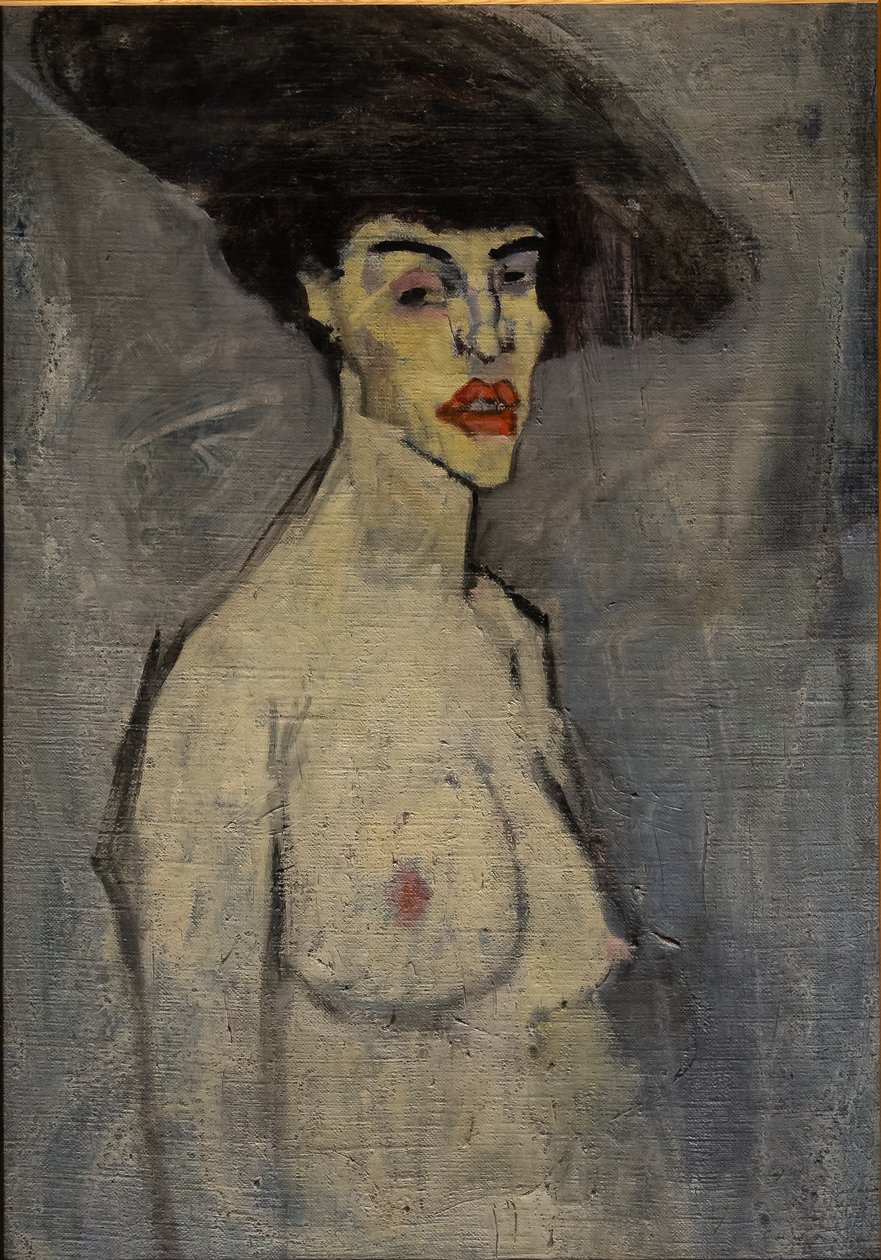Nu avec chapeau - Amedeo Modigliani