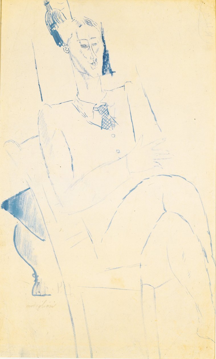 Portrait de Jean Cocteau, vers 1916 - Amedeo Modigliani