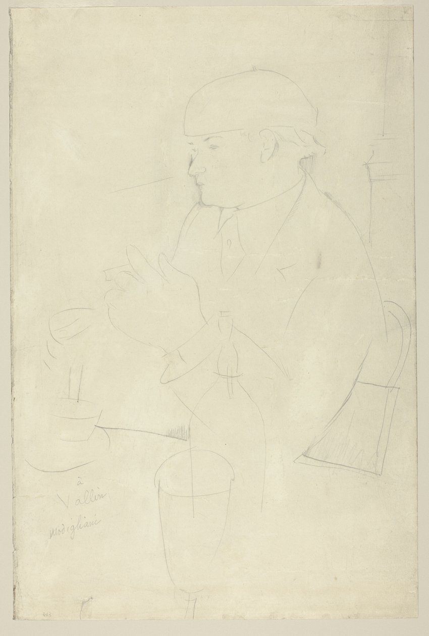 Portrait de Vallin - Amedeo Modigliani