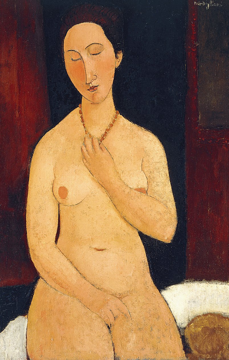 Nu assis avec collier - Amedeo Modigliani