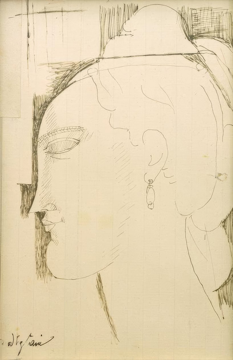Tête de femme - Amedeo Modigliani