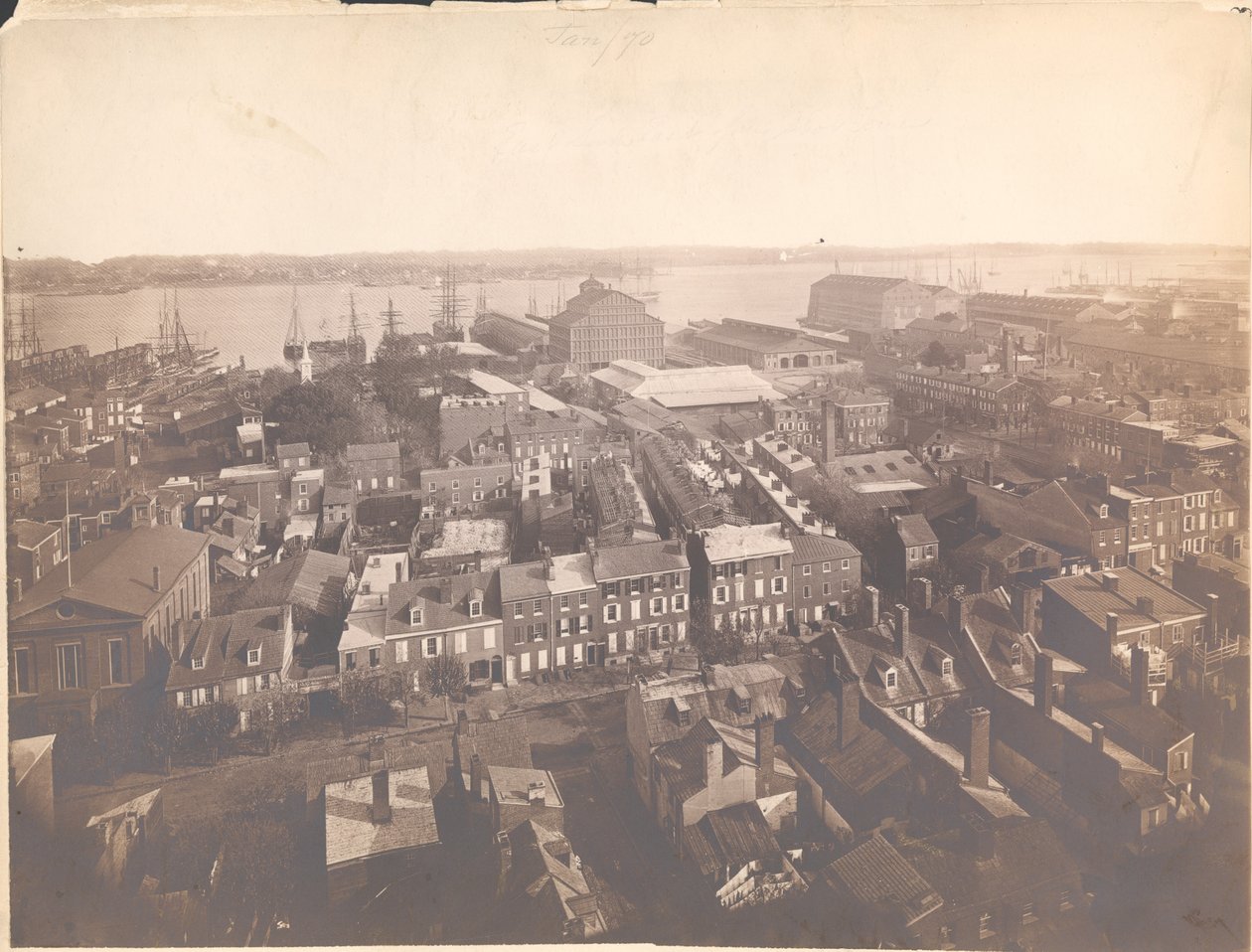 Panorama de Philadelphie, vue est - Est depuis la tour de tir, 1870 - American Photographer
