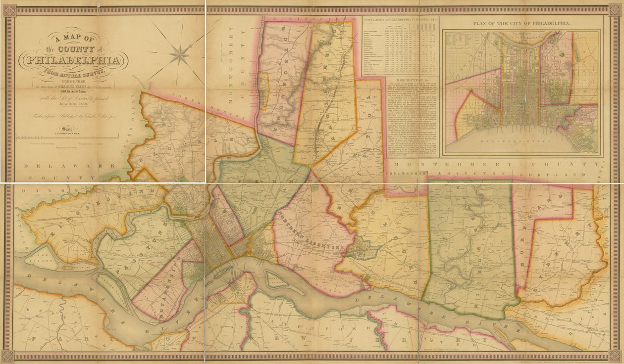 Carte du comté de Philadelphie, d