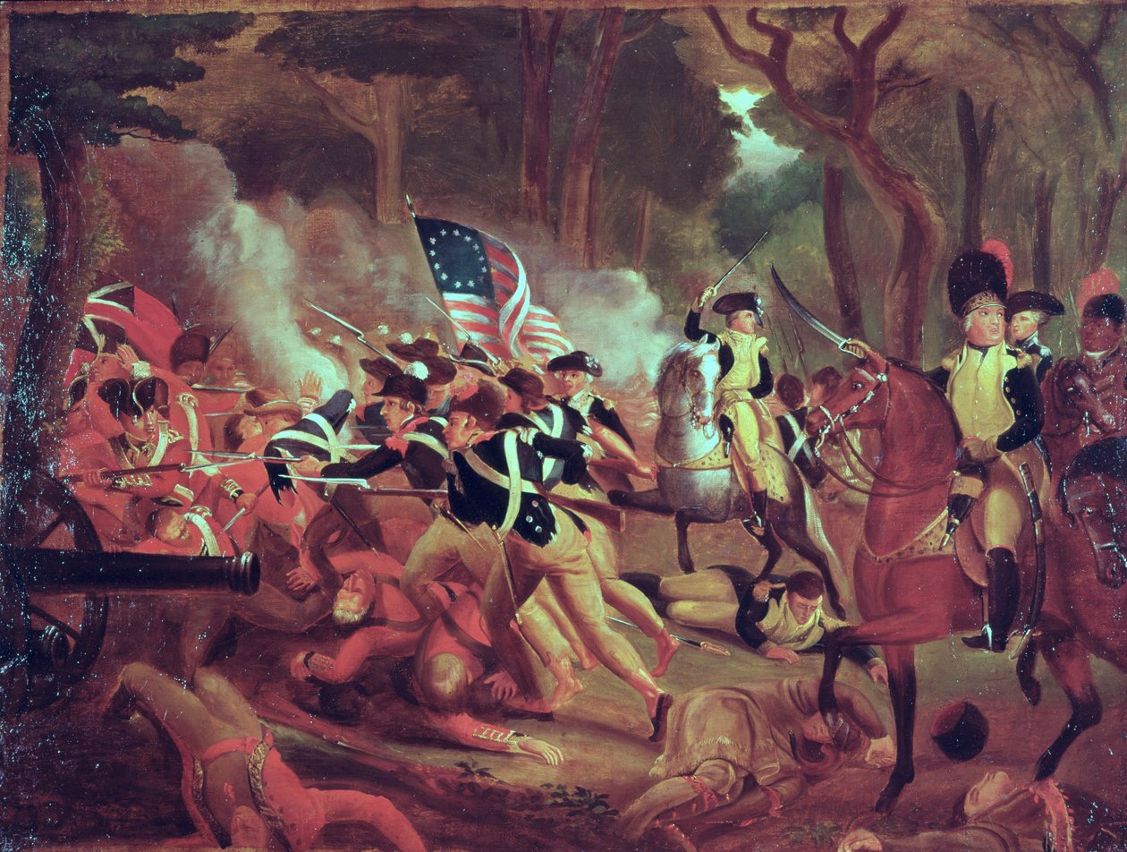 Colonel William Washington à la bataille de Cowpens, Caroline du Sud, 17 janvier 1781 - American School
