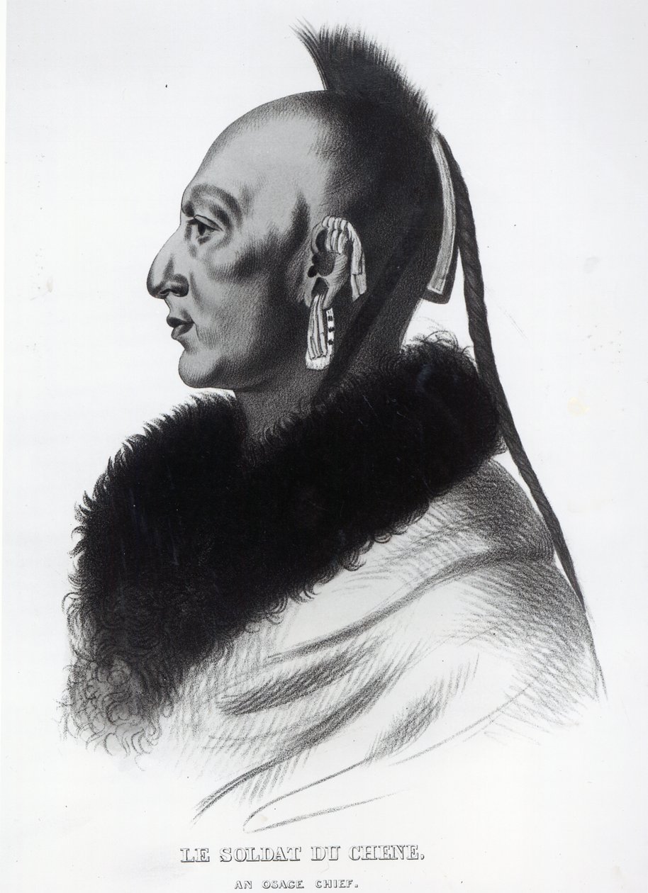 Le Soldat du Chêne, un chef Osage - American School