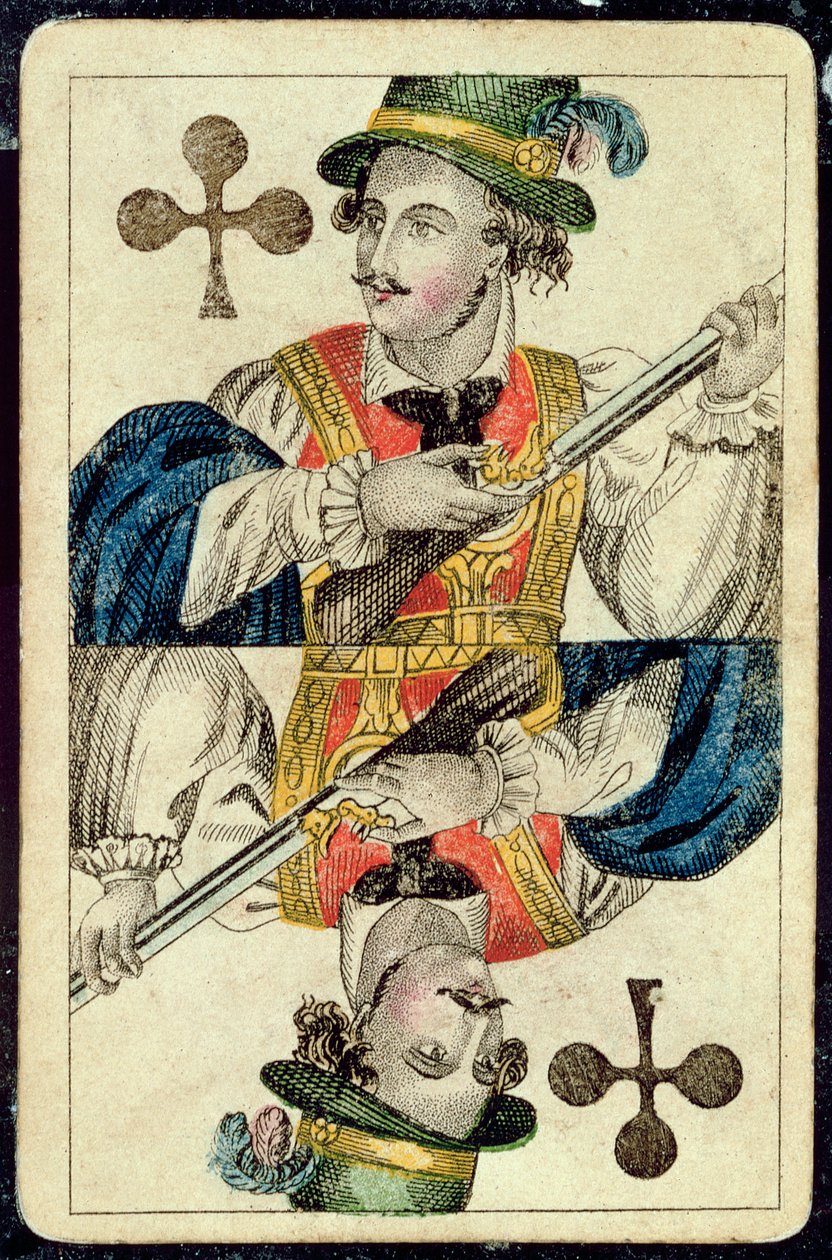 Carte à jouer : Valet de Trèfle - American School
