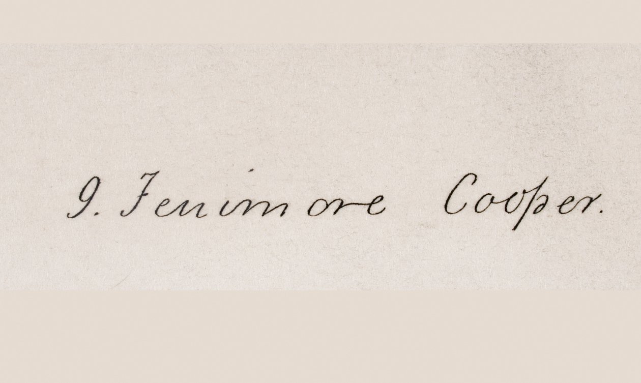 Signature de James Fenimore Cooper - American School