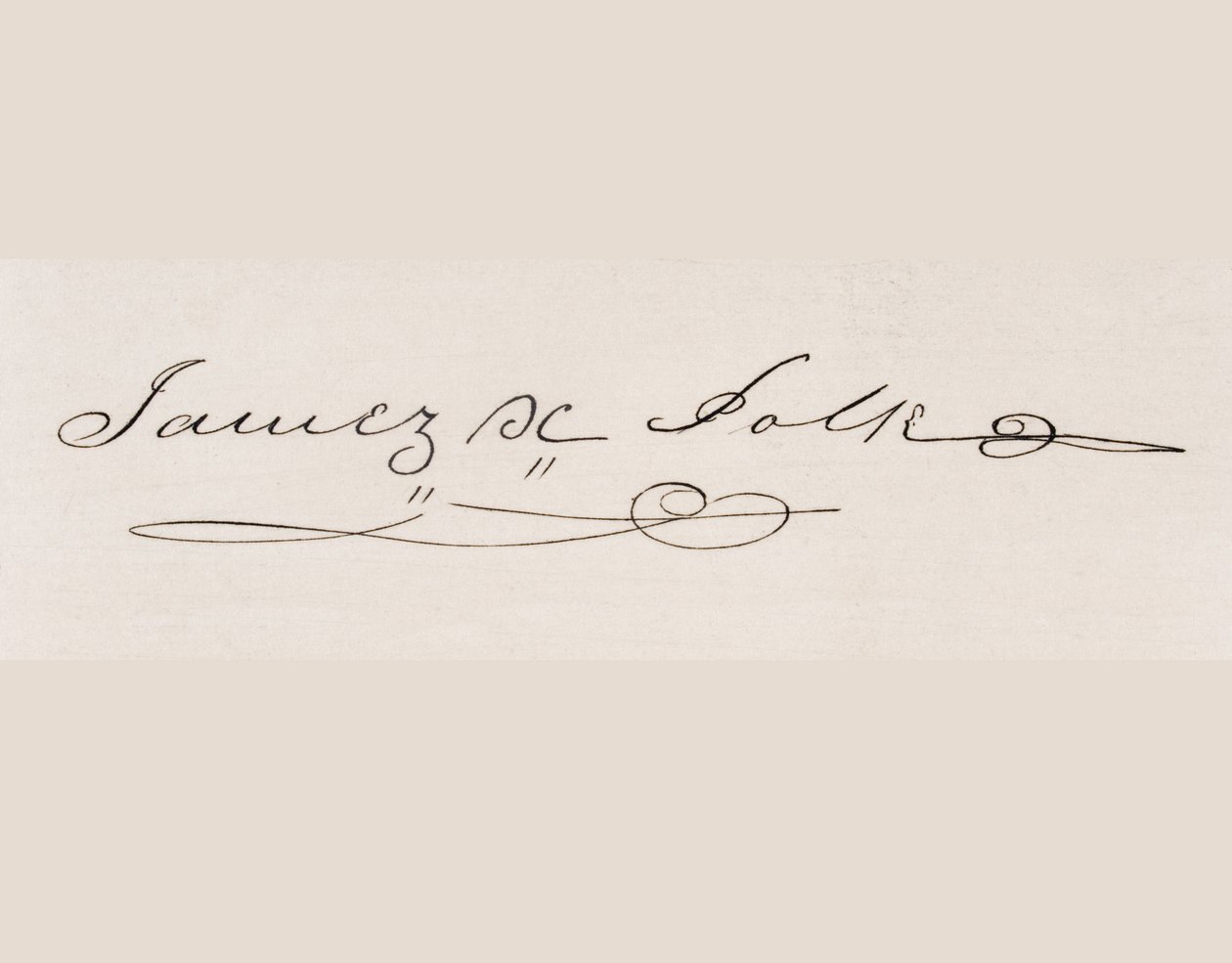 Signature de James Knox Polk - American School