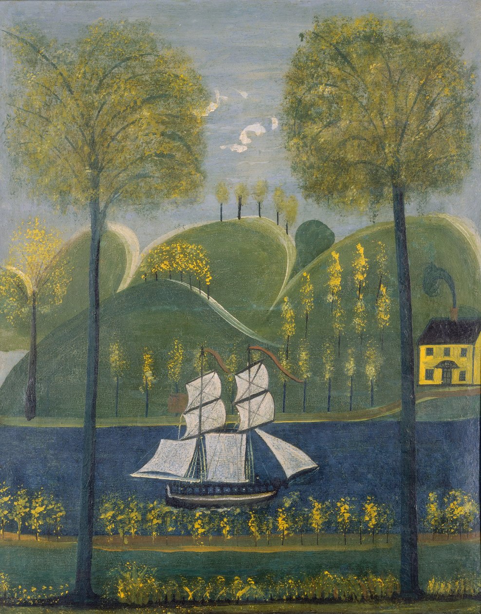 Sous pleine voile - American 19th Century