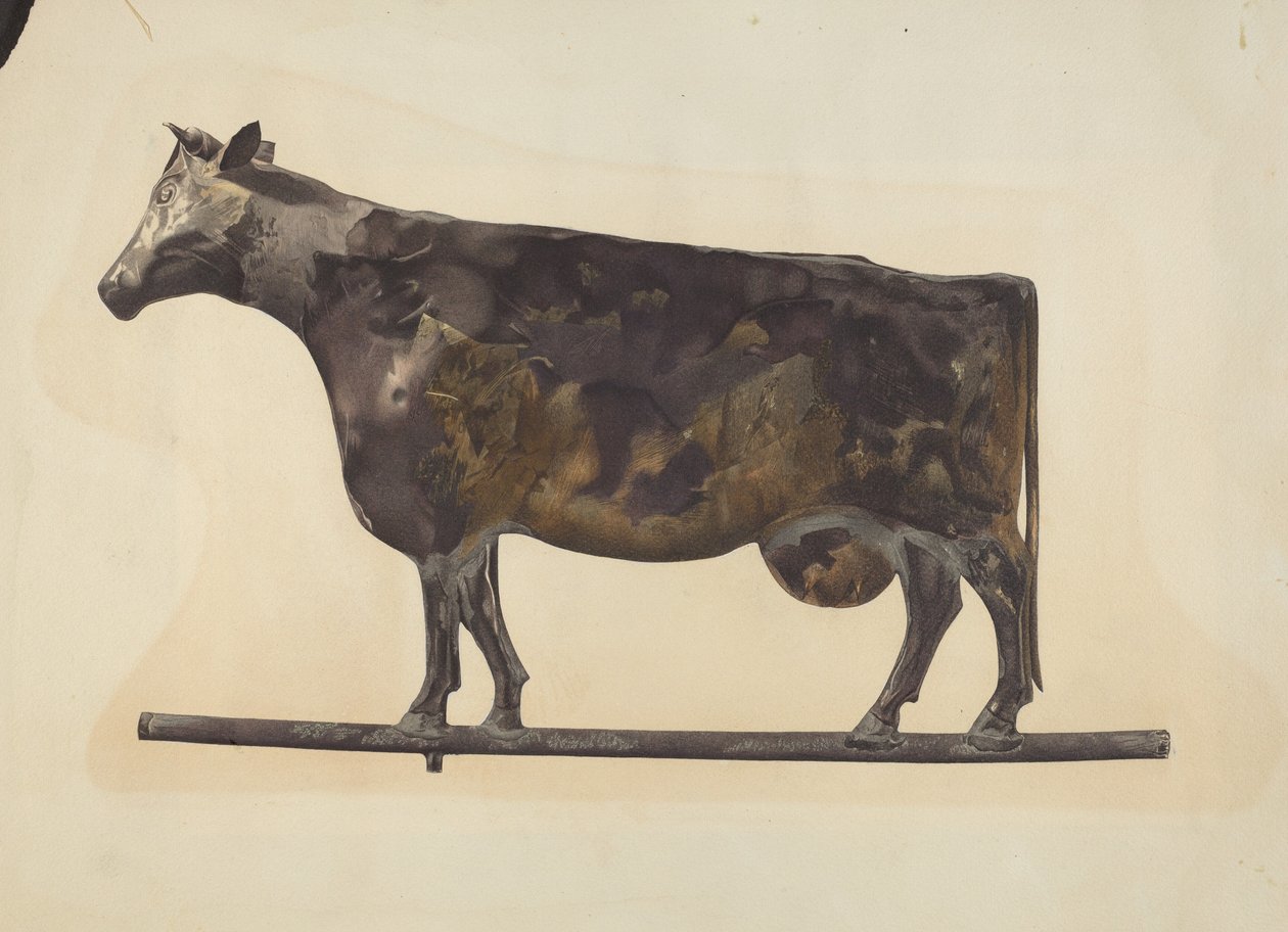 Girouette de vache - American 20th Century