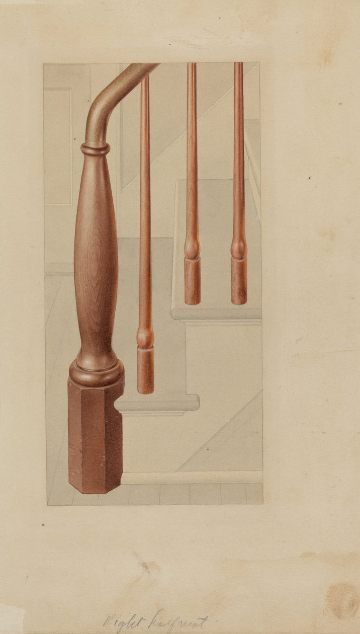 Poteau de rampe - American 20th Century