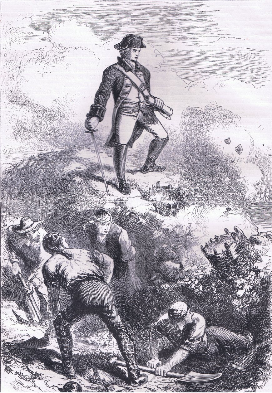 La défense de la maison de Breed : Prescott dans le retranchement, illustration de l