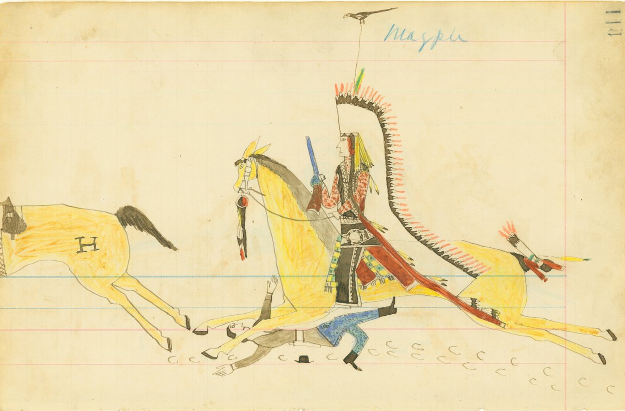 Pie, Loup hurleur, Cheyenne du Sud - American Native
