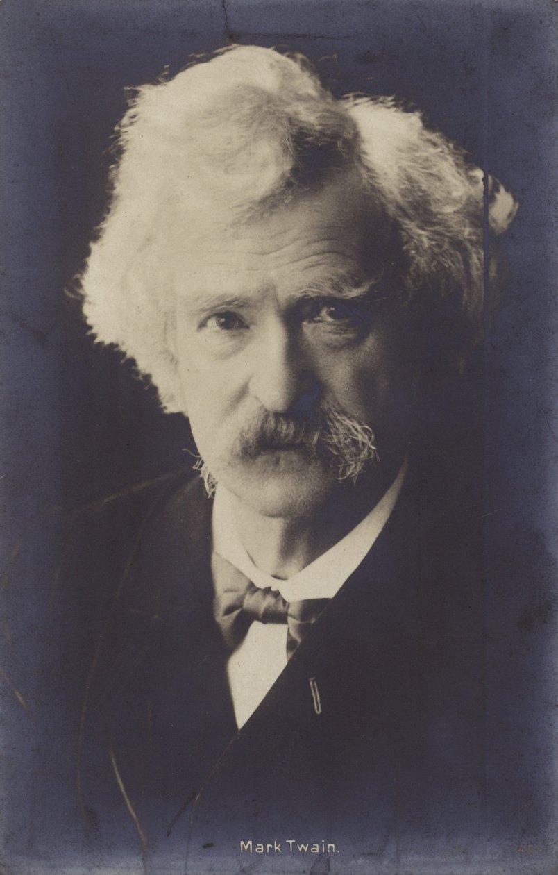 Mark Twain (1835-1910), écrivain américain (photo n/b) - American Photographer