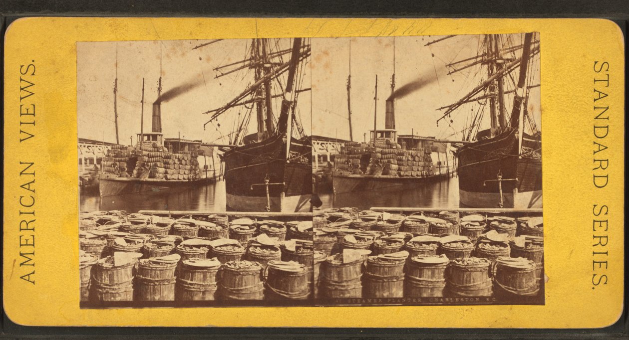 Vue stéréoscopique du vapeur "Planter", Charleston, S.C. - American Photographer