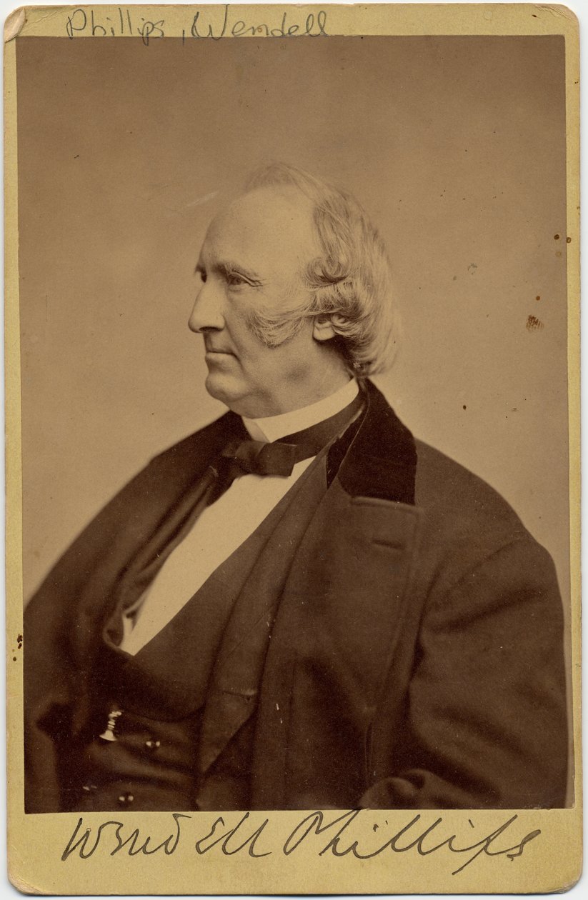 Wendell Phillips (1811-84), abolitionniste américain et défenseur des Amérindiens - American Photographer