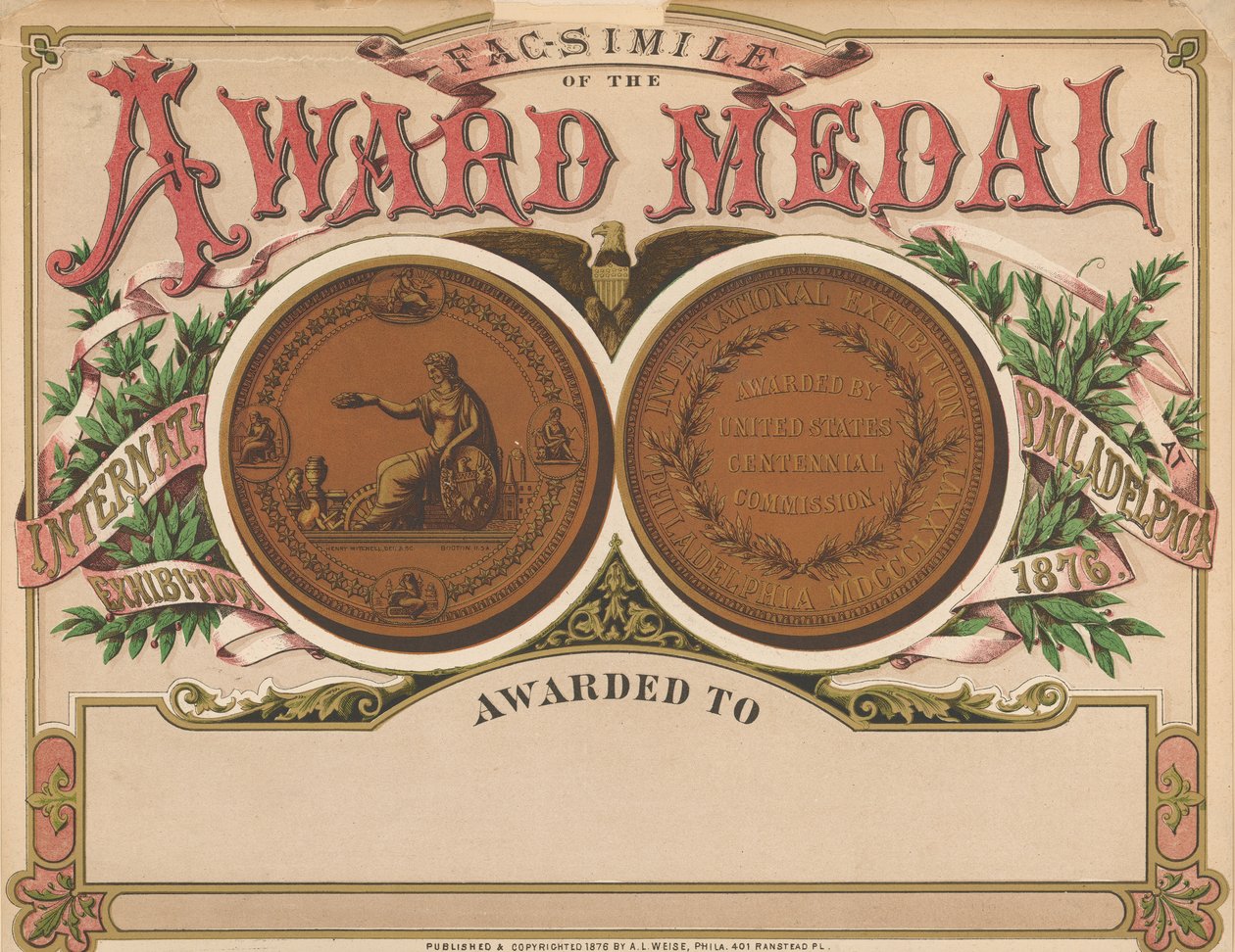 "Médaille de récompense", Album de l