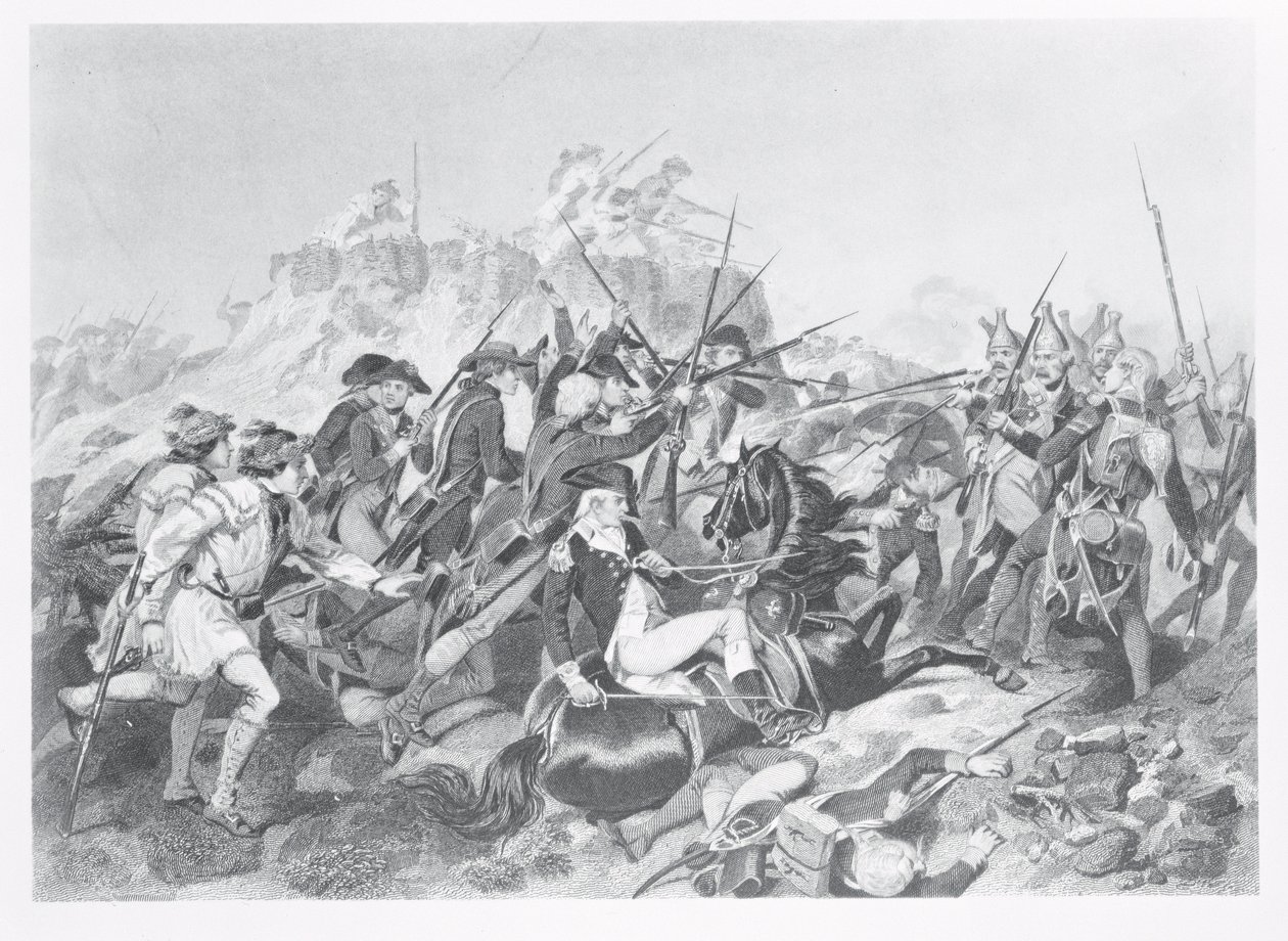 Bataille de Saratoga - Le général Arnold blessé lors de l
