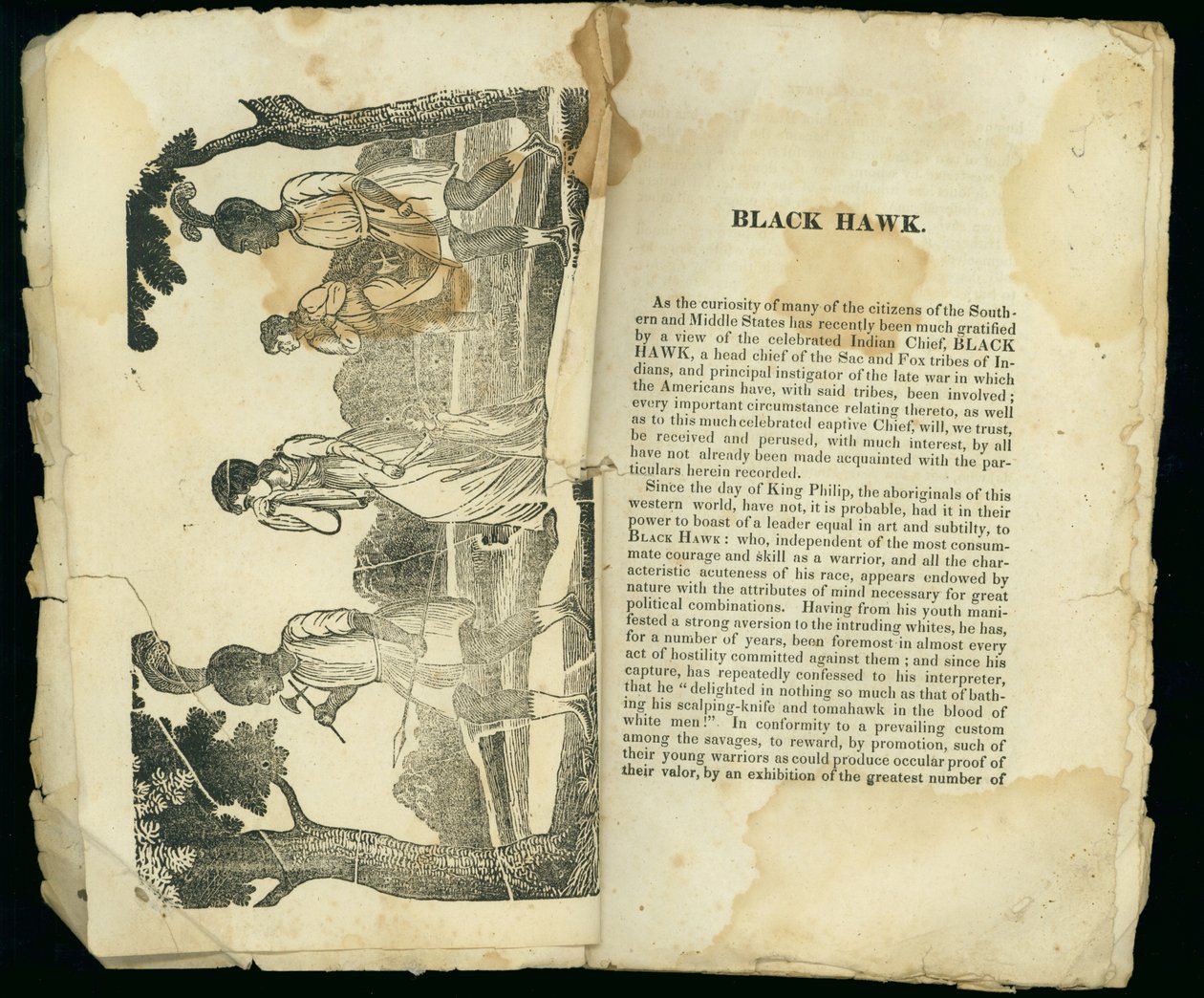 Black Hawk, du Récit de la captivité et évasion providentielle de Mme Jane Lewis, 1834 - American School