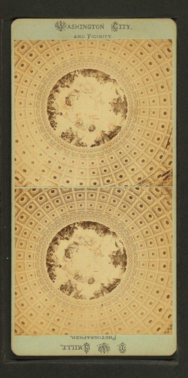 Peinture allégorique de Brumidi, vers 1865 - American School