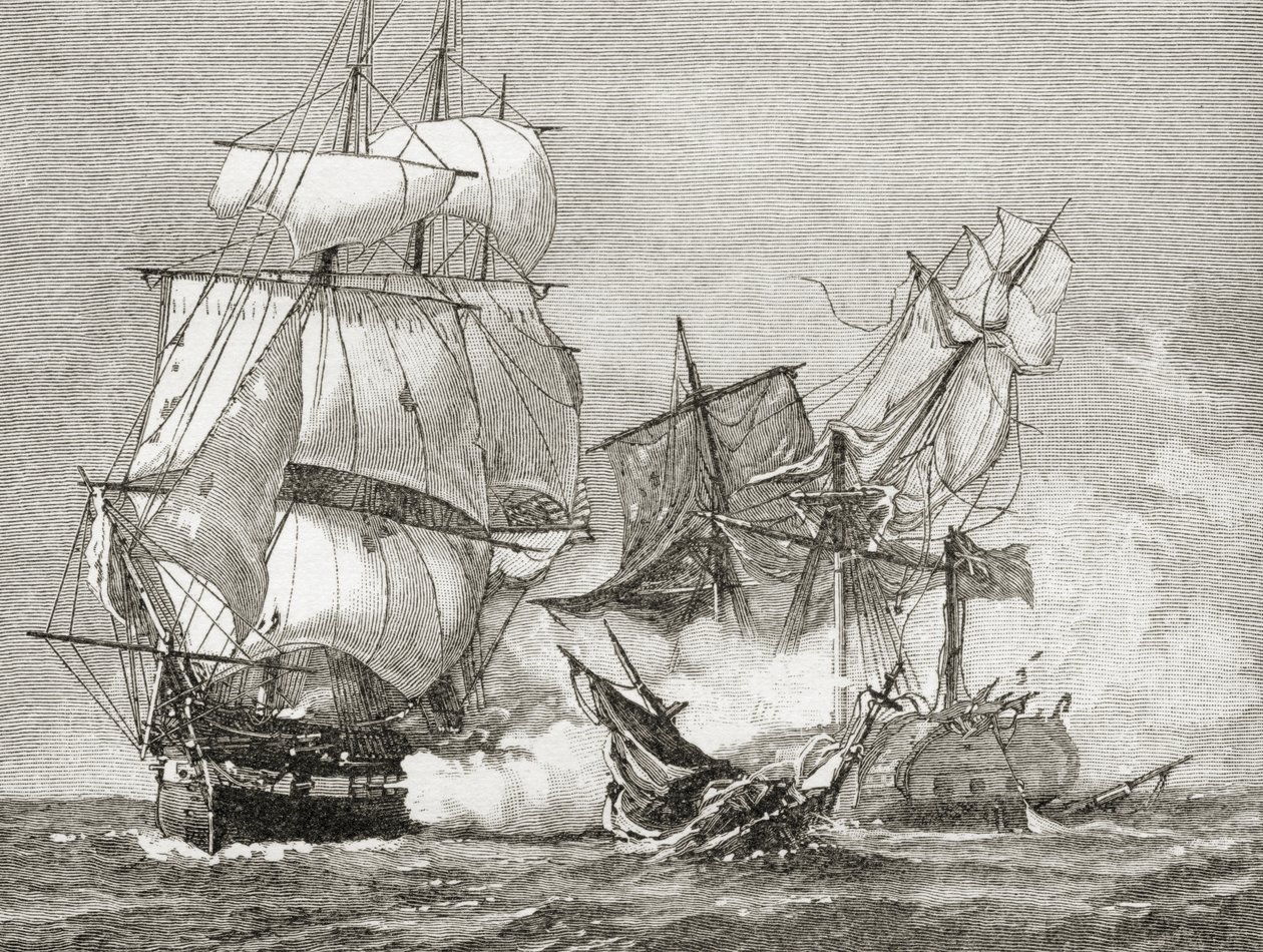 Capture de la Guerrière par la Constitution le 19 août 1812, de 