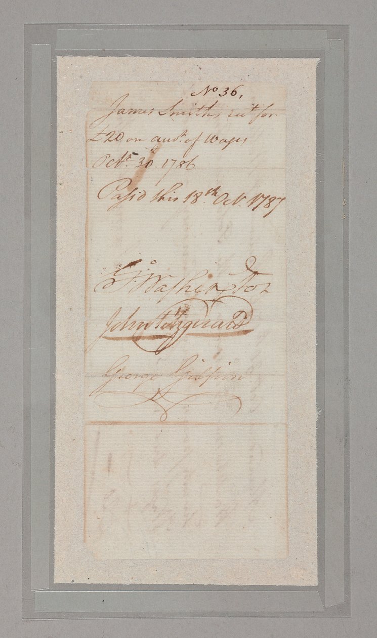 Convention constitutionnelle : collection de lettres et documents signés par 54 des 55 délégués à la convention historique de 1787 - American School