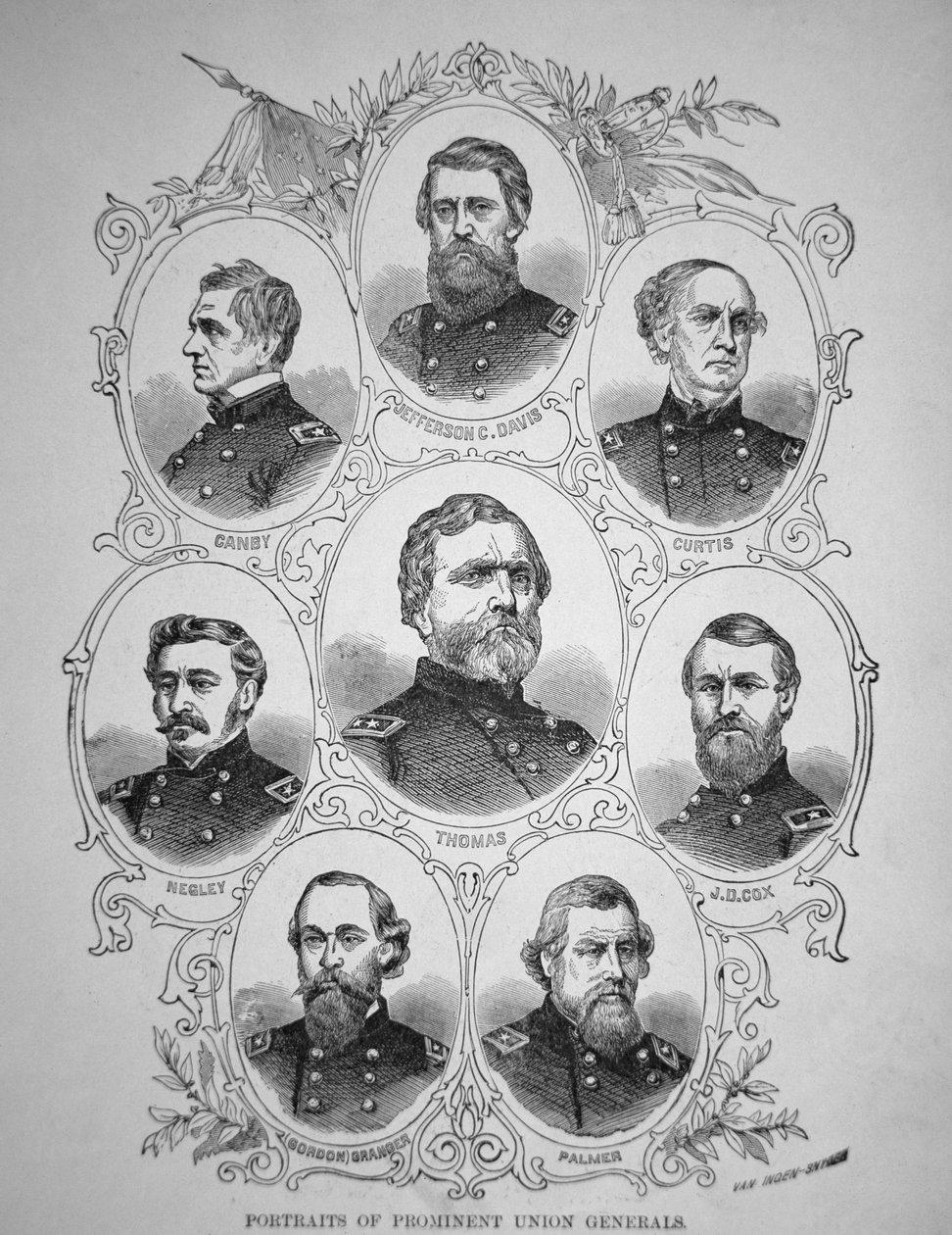 Huit généraux de la guerre civile américaine - American School