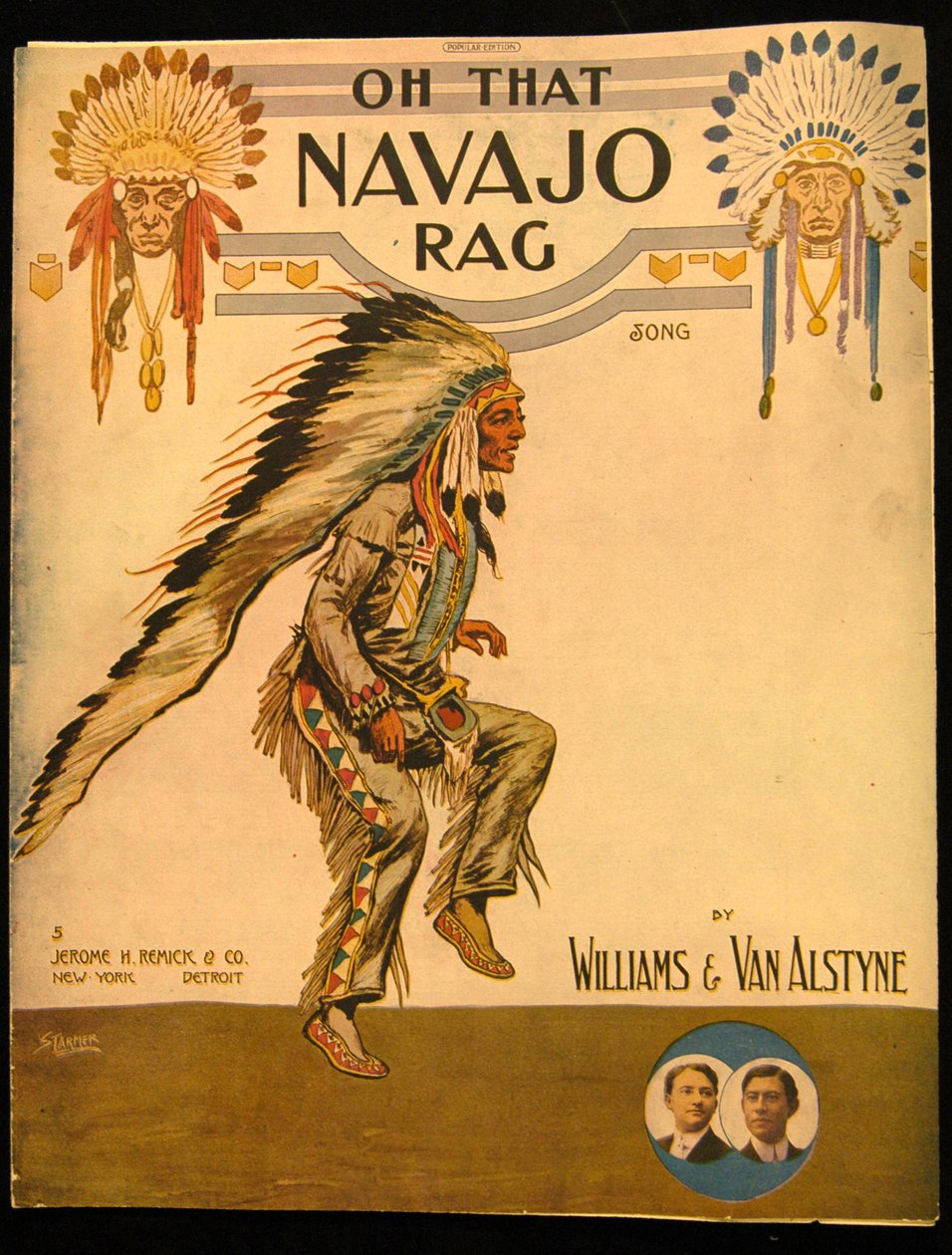 Couverture de Oh that Navajo Rag par Williams et Van Alstyne, c.1912 - American School