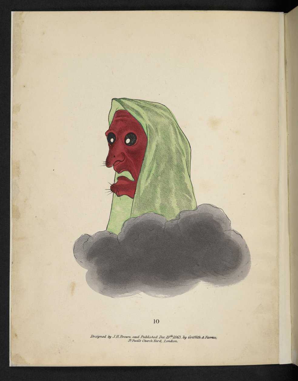 Frontispice, Un spectre au visage rouge, de 