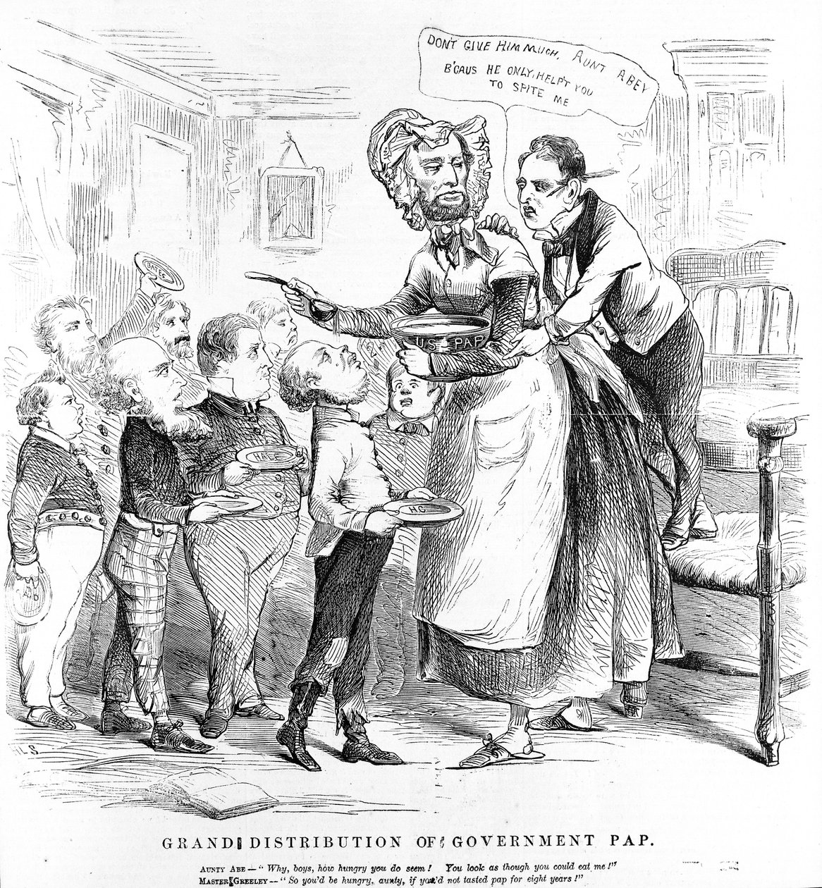Grande distribution de PAP gouvernemental, de The Humors of War - American School