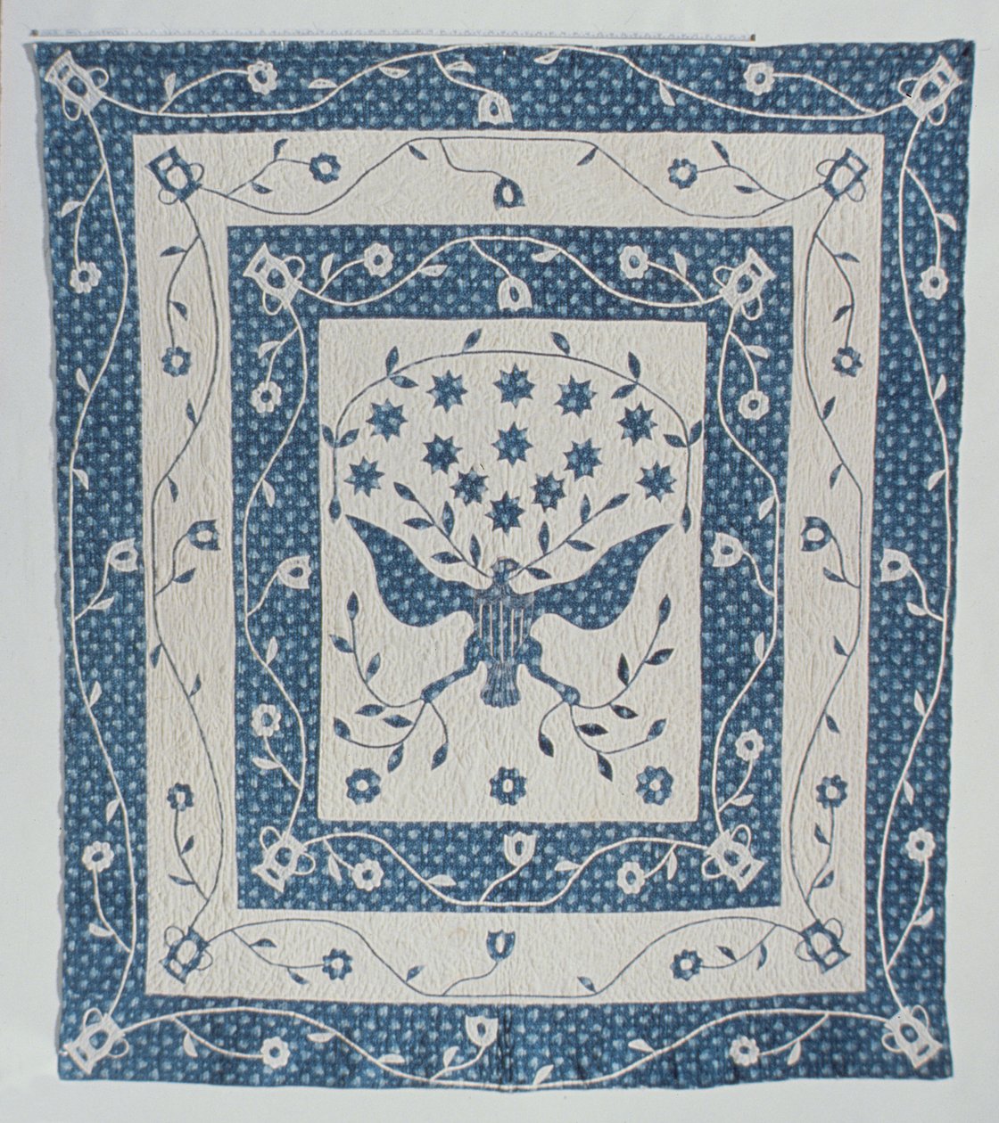 Grand Sceau des États-Unis Quilt par Susan Strong, Maryland ou Ohio, c.1830 - American School