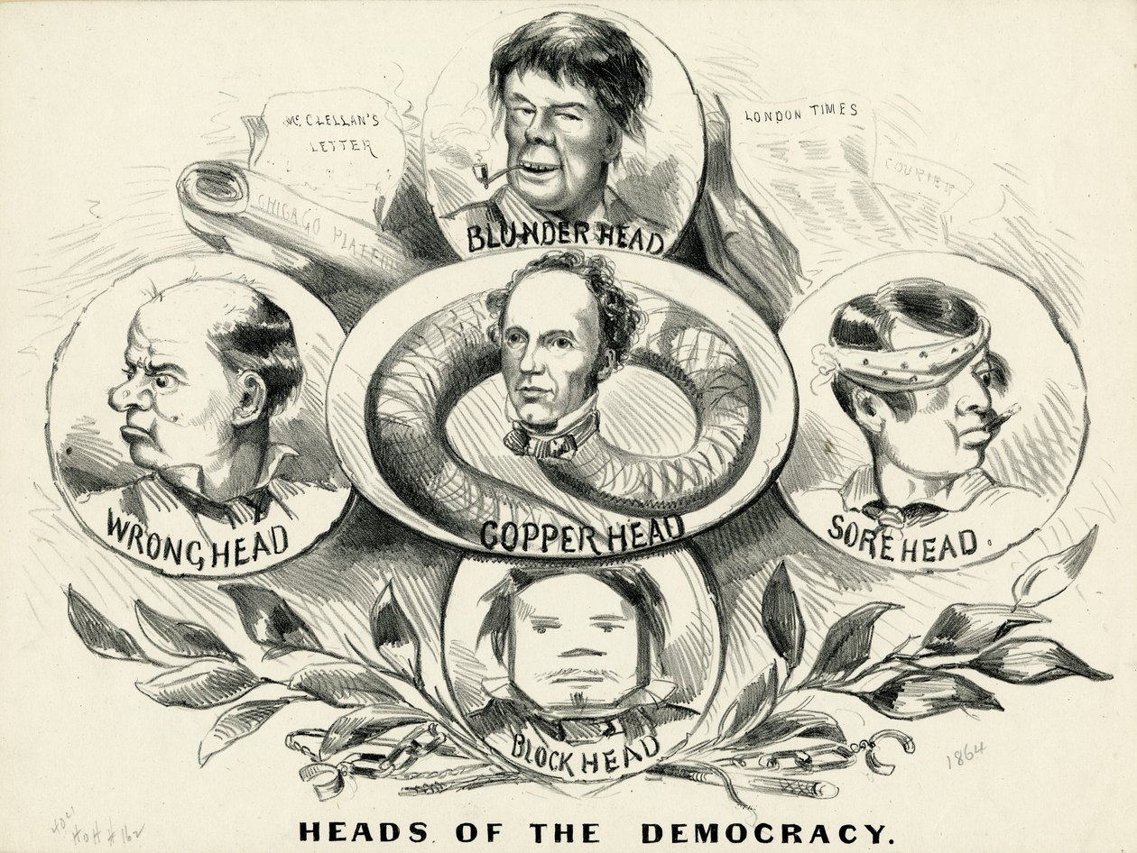 Les chefs de la démocratie, 1864 - American School