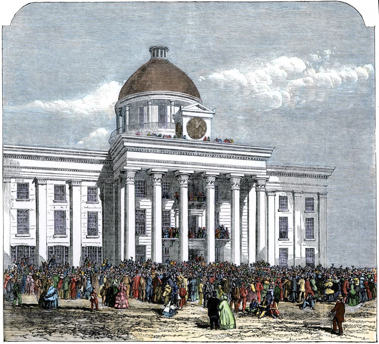 Inauguration du président Jefferson Davis en tant que chef de l