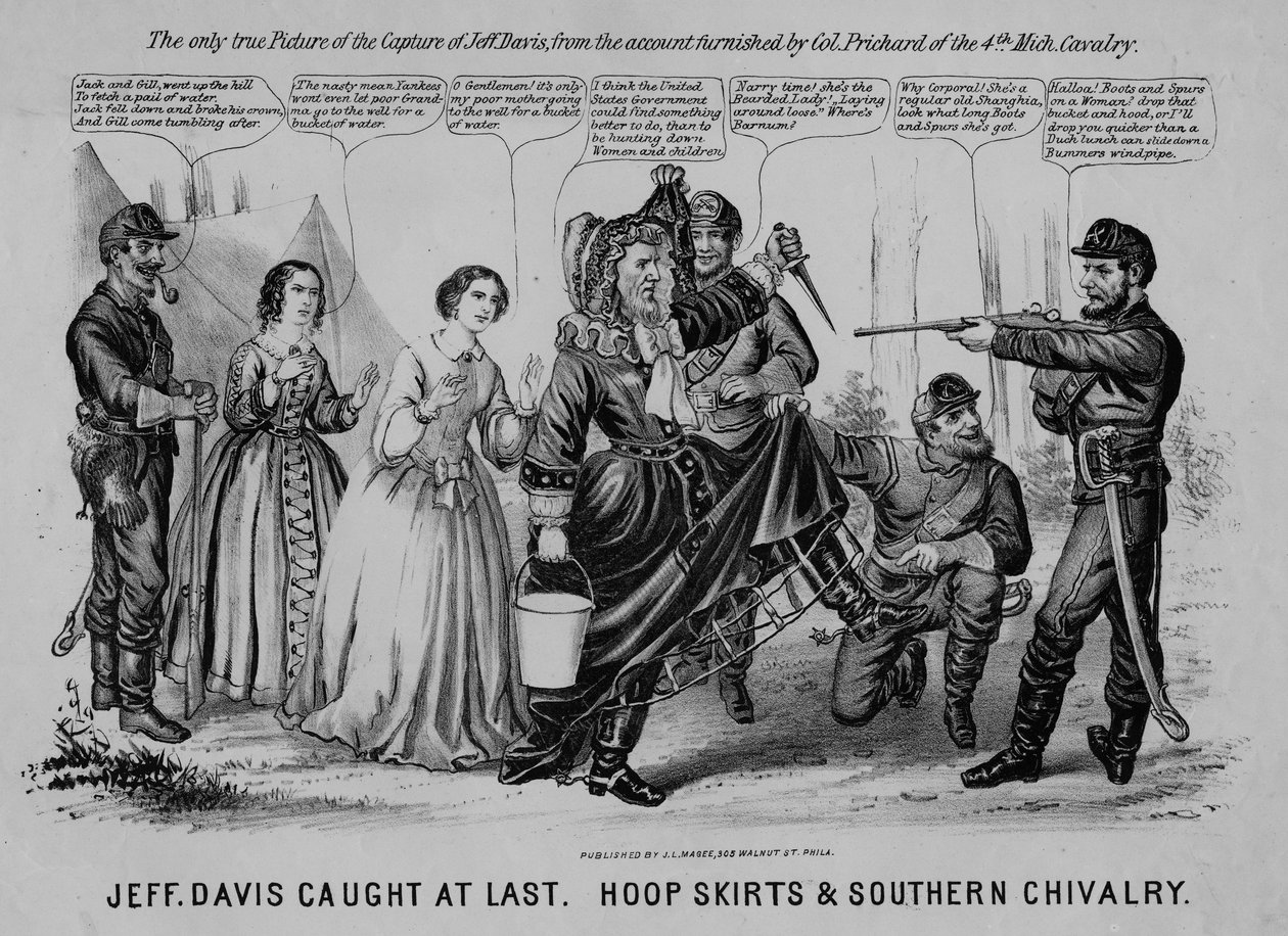 Jeff Davis attrapé enfin : jupons et chevalerie du Sud - American School