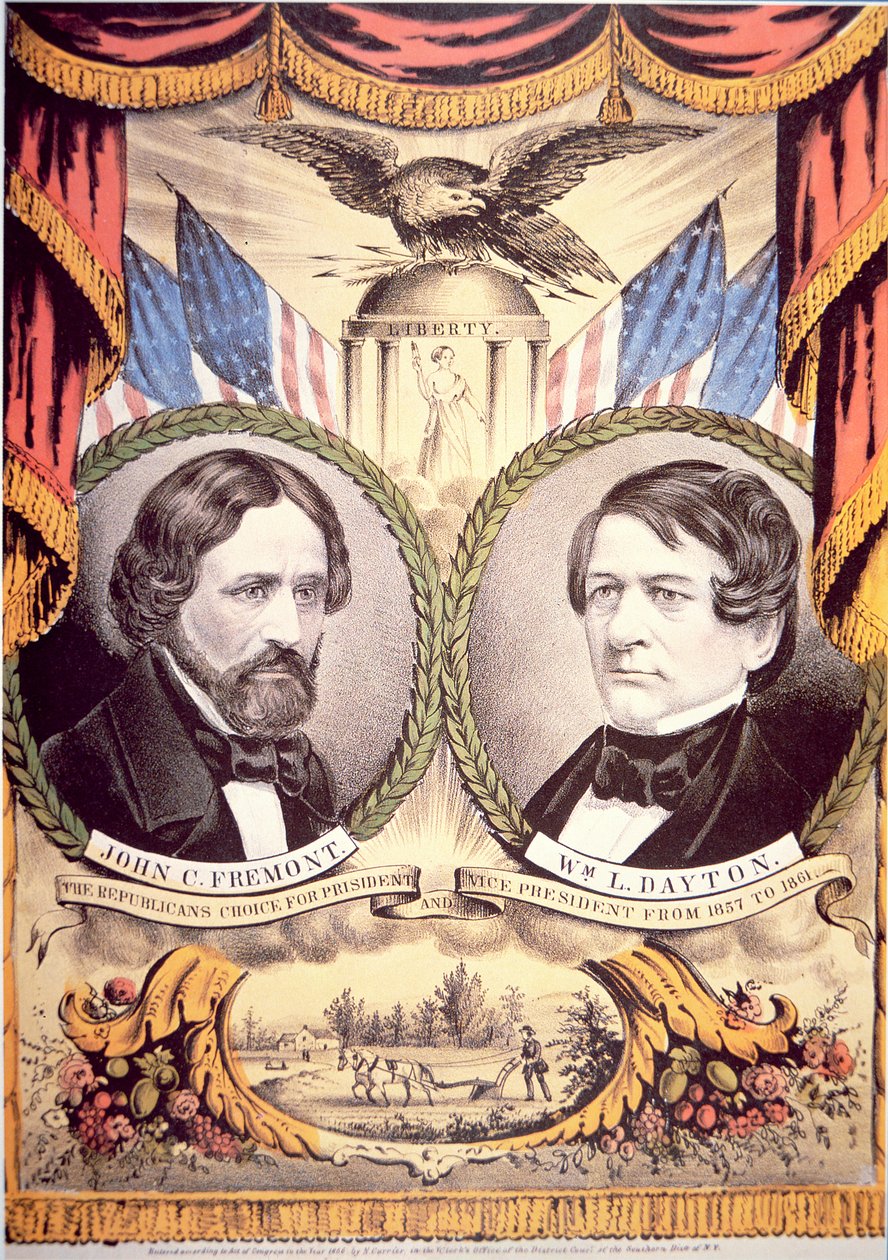 Affiche du Parti Républicain de John Charles Fremont - American School