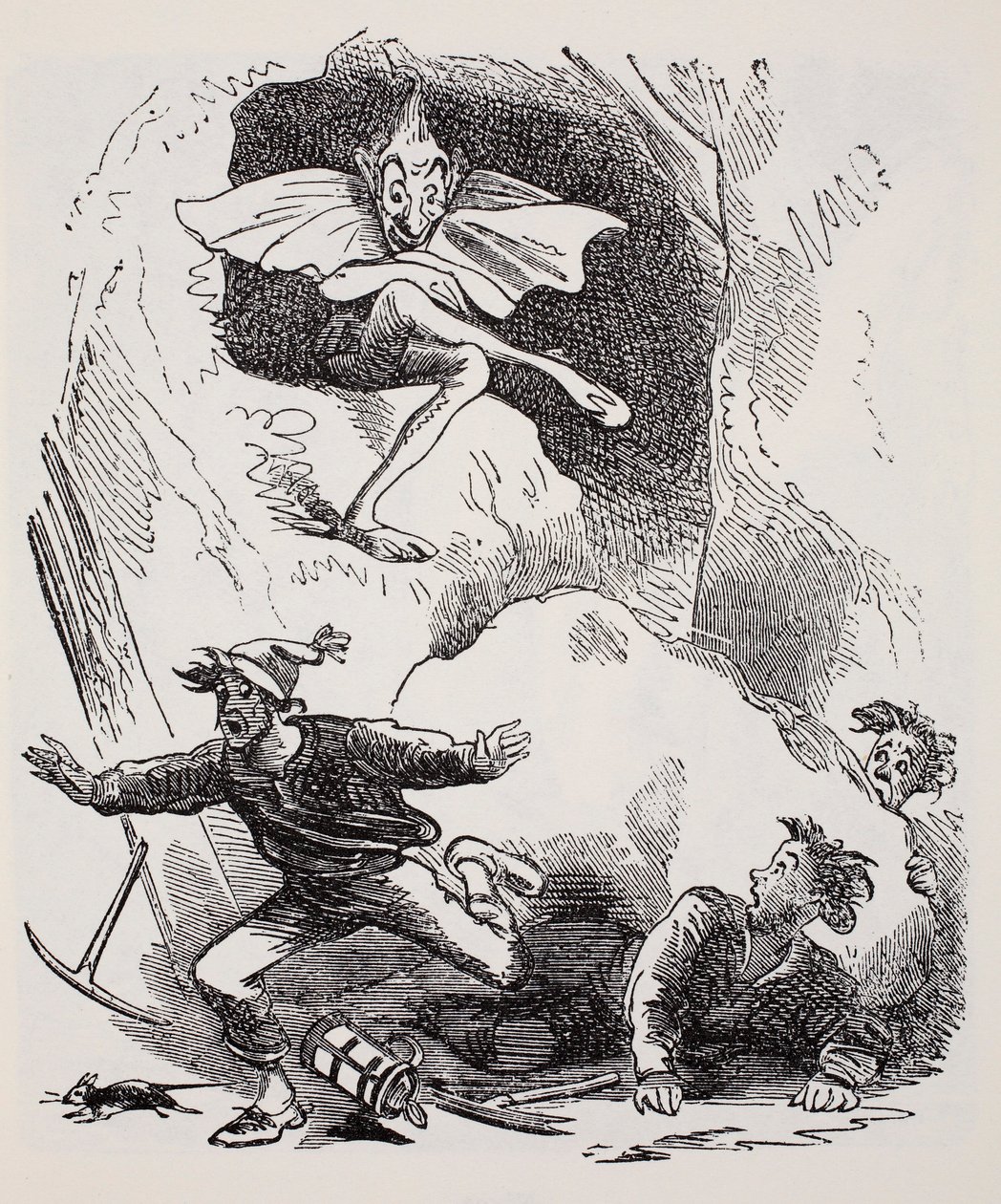 Kobolds, de The World Guide to Gnomes, Fairies, Elves and Other Little People par Thomas Keightley publié en 1880 - American School