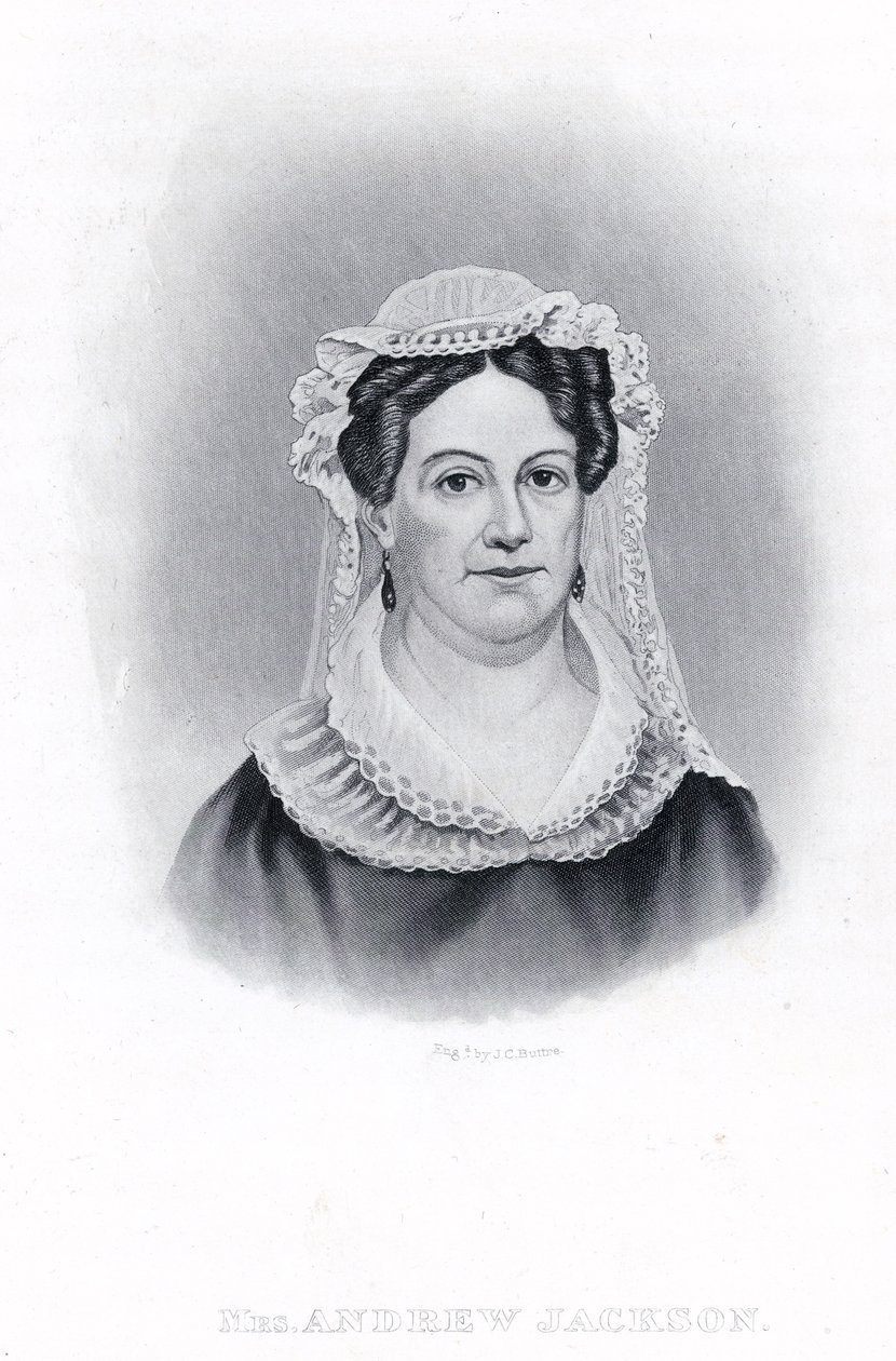 Mme Andrew Jackson (gravure) - American School
