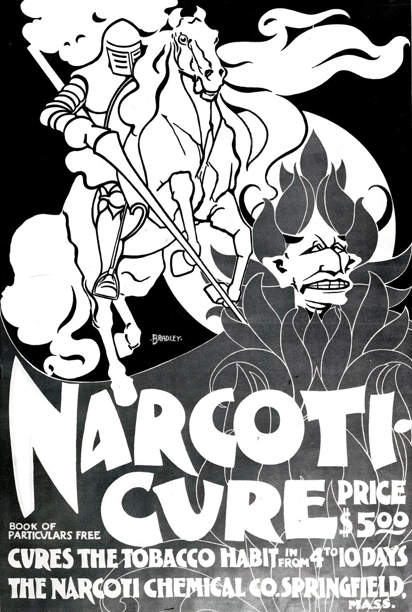Narcotui-Cure, conçu par William H. Bradley, 1895 - American School