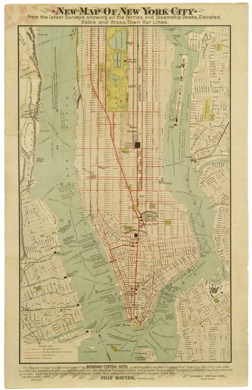 Nouvelle carte de la ville de New York d