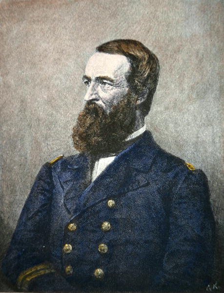 Portrait de David Dixon Porter (1813-91), amiral de la marine fédérale - American School