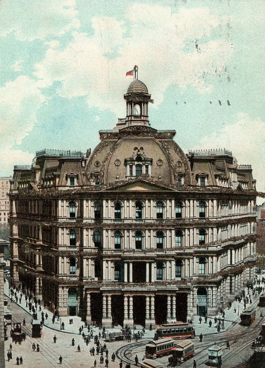 Bureau de poste, New York, vers 1900-09 - American School
