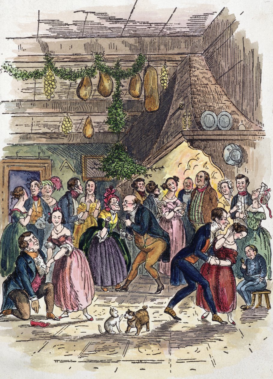 Scène de Un chant de Noël, par Charles Dickens - American School